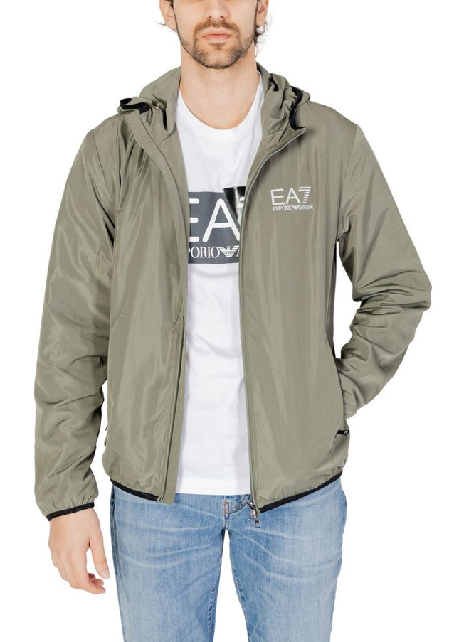 EA7 Emporio Armani Green Polyester Jacket