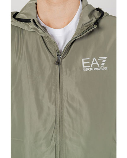 EA7 Emporio Armani Green Polyester Jacket