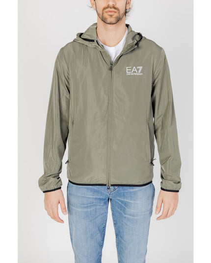 EA7 Emporio Armani Green Polyester Jacket