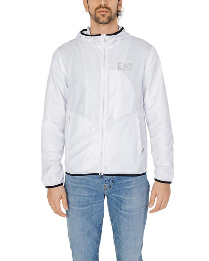 EA7 Emporio Armani White Polyester Jacket