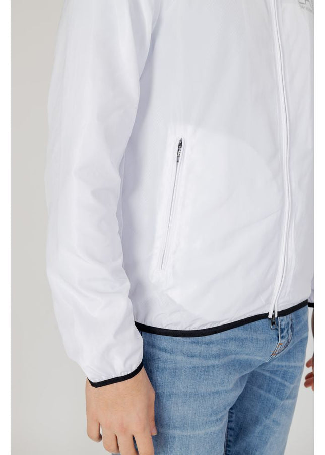 EA7 Emporio Armani White Polyester Jacket