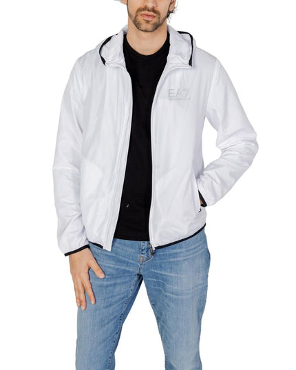 EA7 Emporio Armani White Polyester Jacket