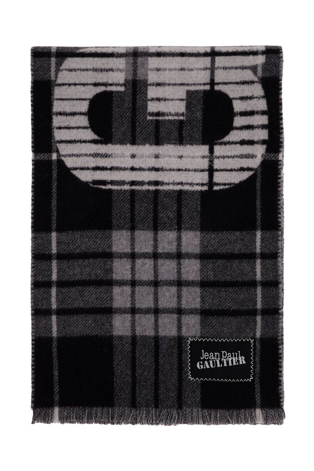 JEAN PAUL GAULTIER wool tartan scarf for