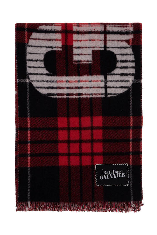 JEAN PAUL GAULTIER wool tartan scarf for