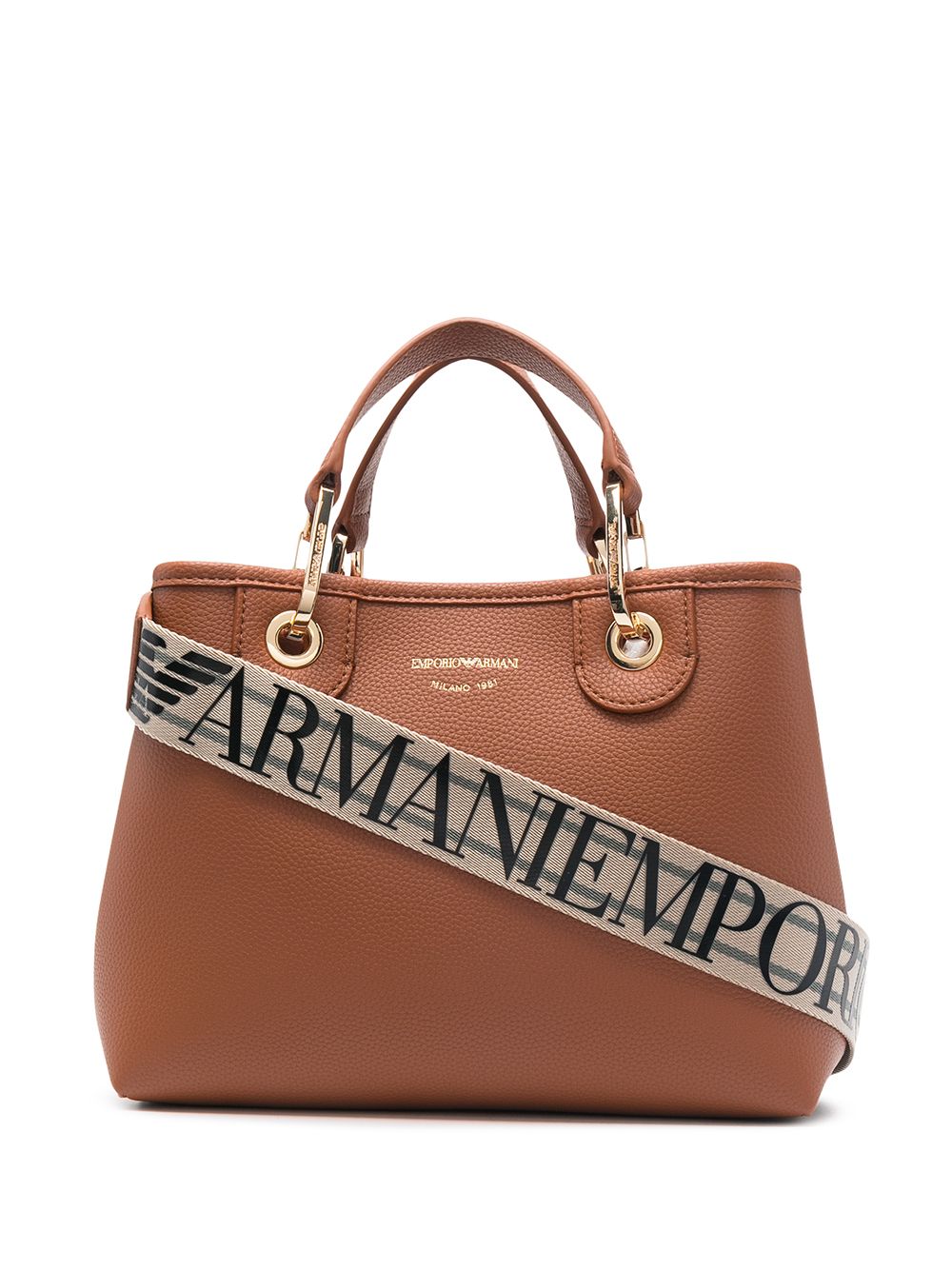 Emporio Armani Capsule Pre Bags.. Leather Brown