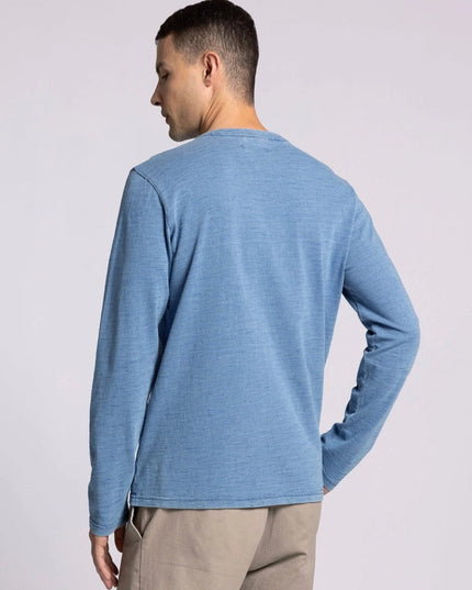 Earle Top - Long Sleeve Henley DENIM