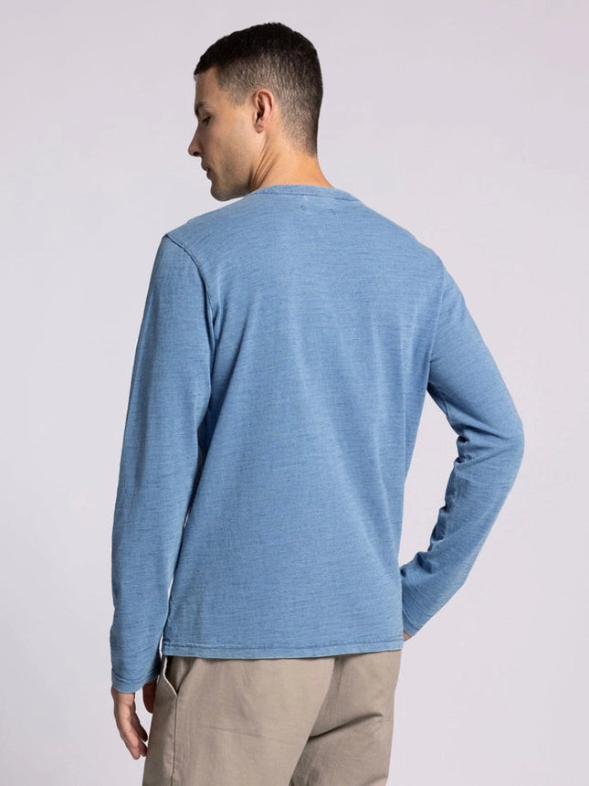 Earle Top - Long Sleeve Henley DENIM