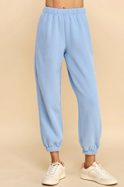 Elastic Waistband Jogger Sweatpants