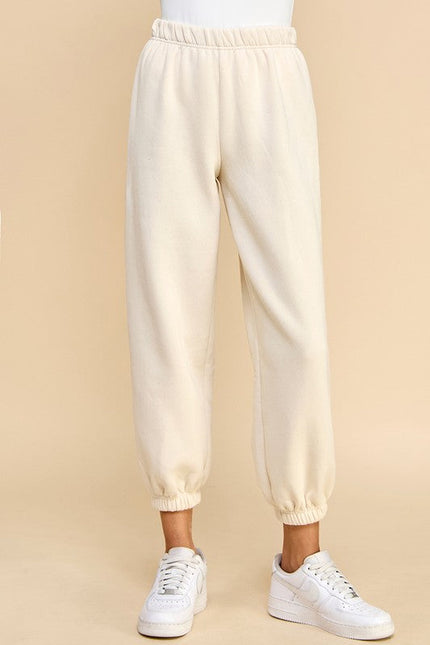 Elastic Waistband Jogger Sweatpants