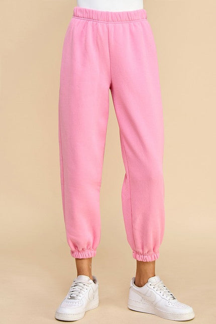 Elastic Waistband Jogger Sweatpants