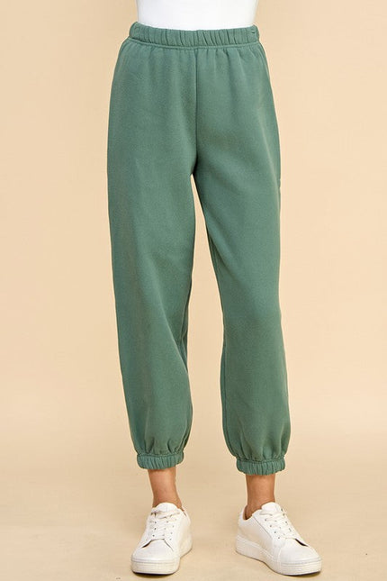 Elastic Waistband Jogger Sweatpants