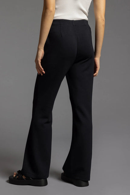 Elastic Waistband Modal Pants - Mylie Pants BLACK