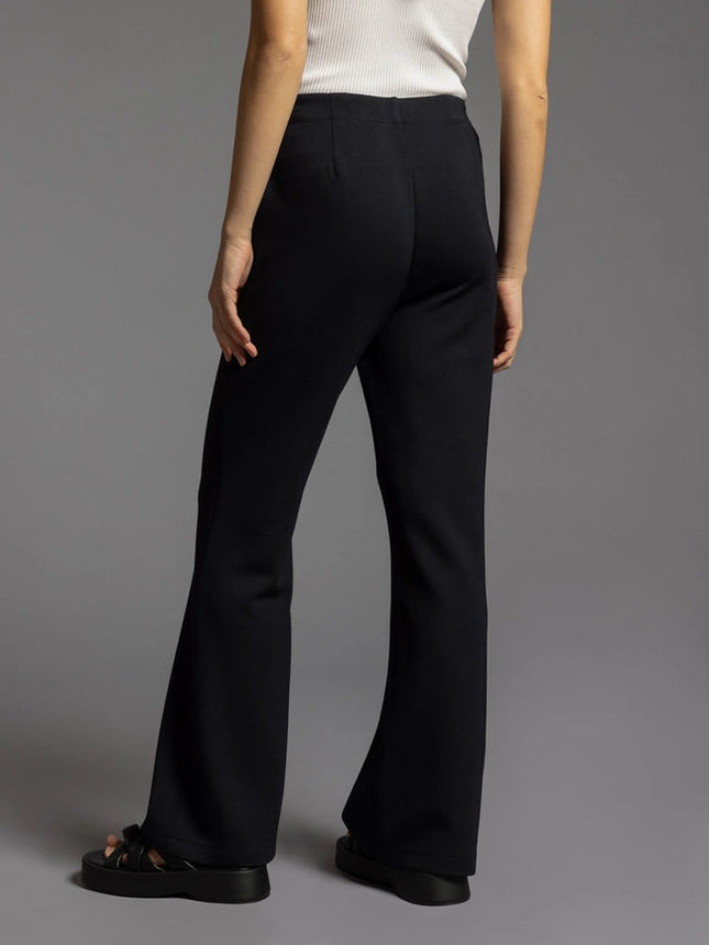 Elastic Waistband Modal Pants - Mylie Pants BLACK