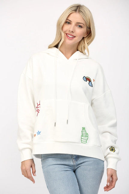 Emb Hoodie Sweatshirt