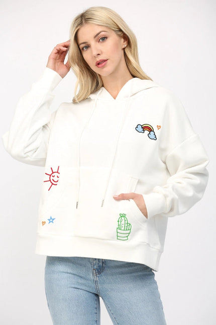 Emb Hoodie Sweatshirt