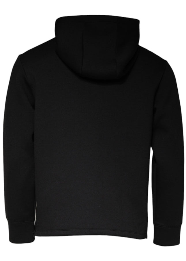 Emporio Armani Black Logo Print Hooded Men Sweatshirt Sweater