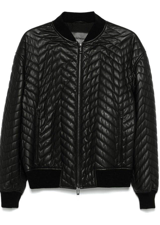 Emporio Armani Coats Black