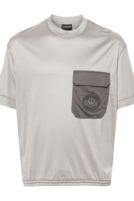 Emporio Armani T-Shirts And Polos Grey