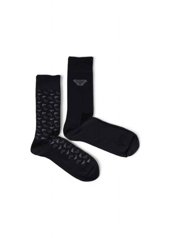 Emporio Armani Underwear Black Cotton Sock