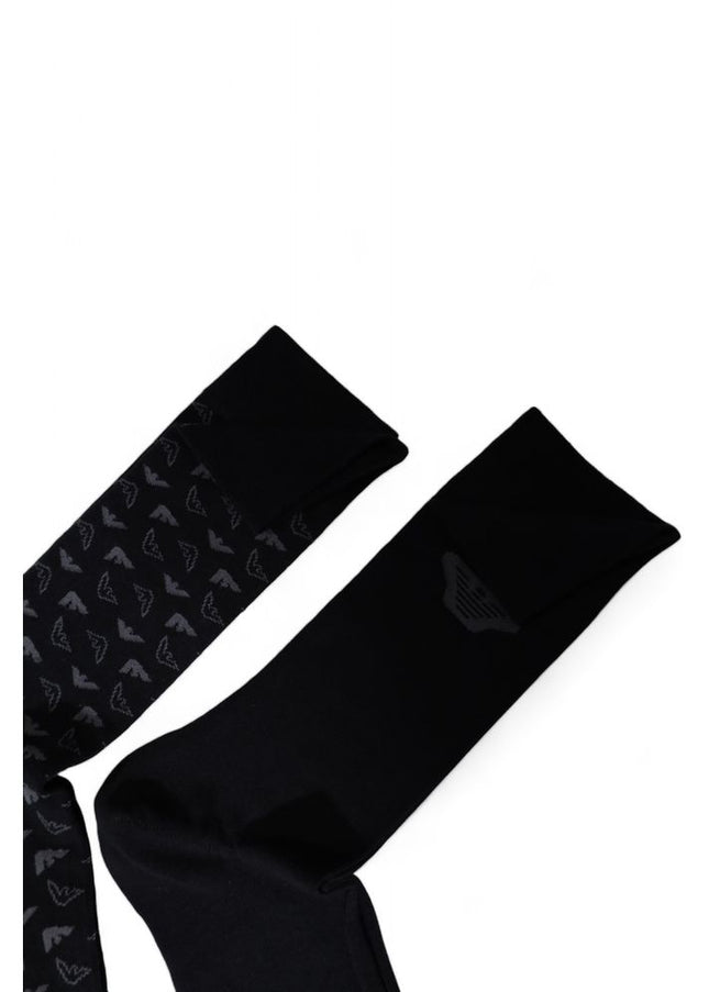 Emporio Armani Underwear Black Cotton Sock