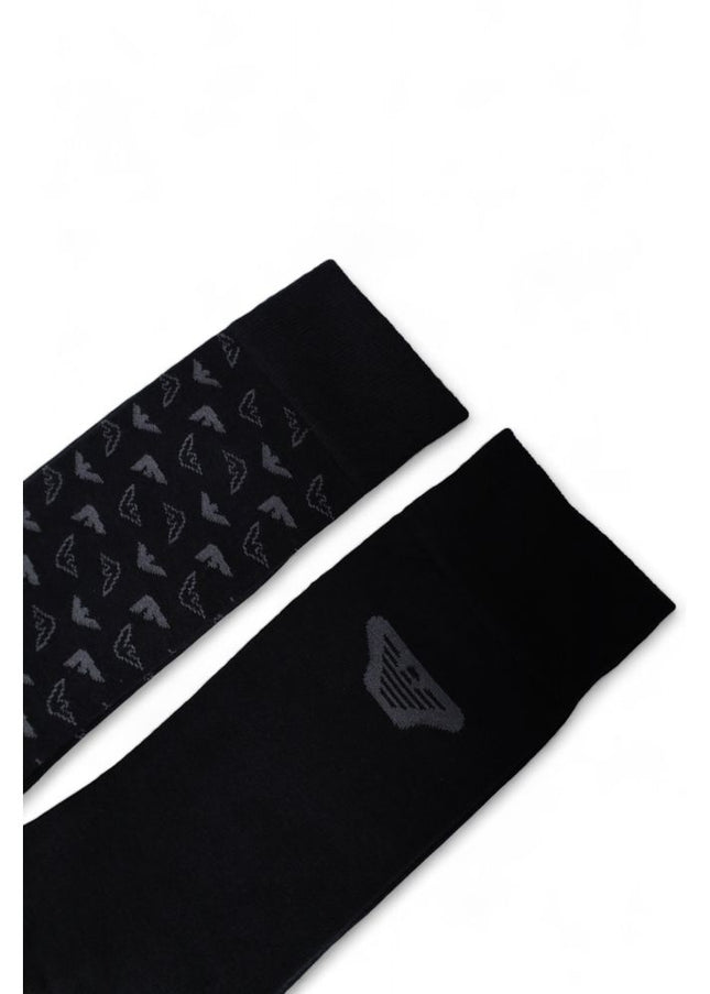 Emporio Armani Underwear Black Cotton Sock