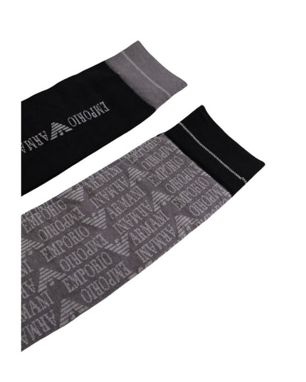 Emporio Armani Underwear Black Cotton Sock