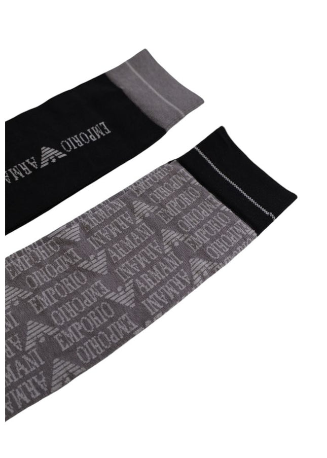 Emporio Armani Underwear Black Cotton Sock