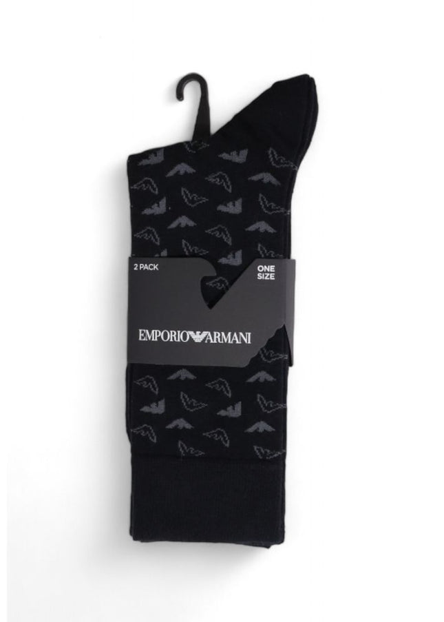 Emporio Armani Underwear Black Cotton Sock