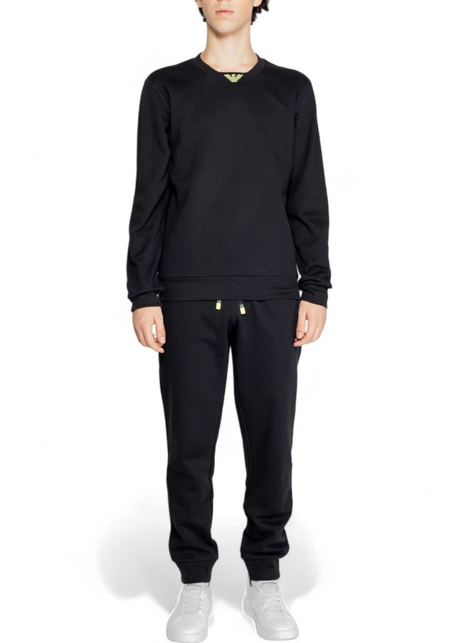 Emporio Armani Underwear Black Cotton Sweatsuit