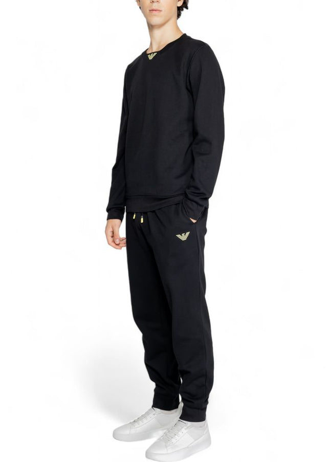 Emporio Armani Underwear Black Cotton Sweatsuit