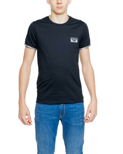 Emporio Armani Underwear Black Cotton T-Shirt