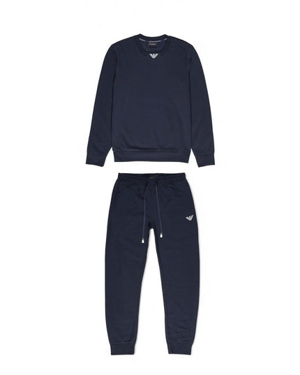 Emporio Armani Underwear Blue Cotton Sweatsuit