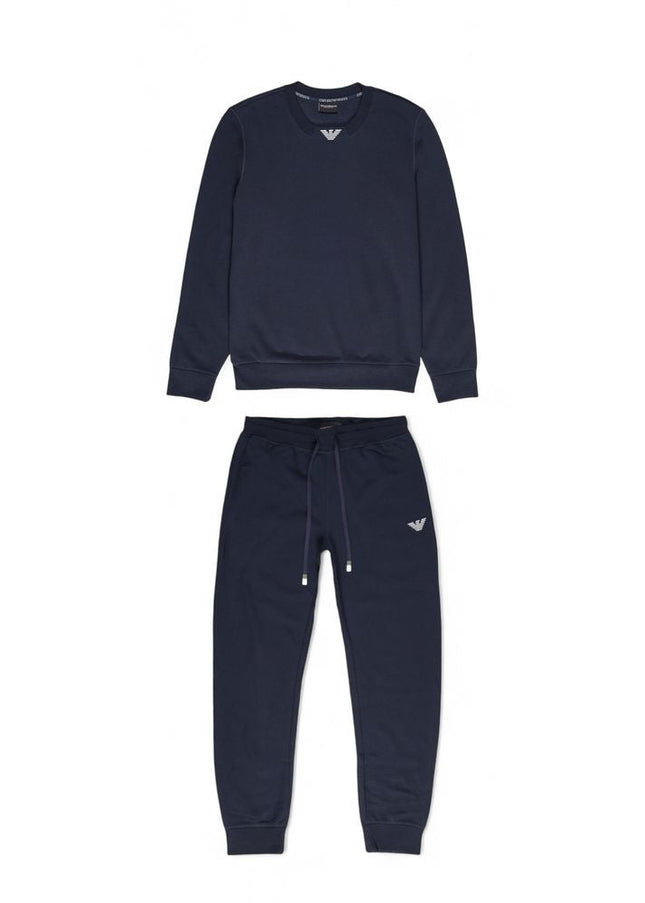 Emporio Armani Underwear Blue Cotton Sweatsuit