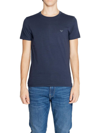 Emporio Armani Underwear Blue Cotton T-Shirt