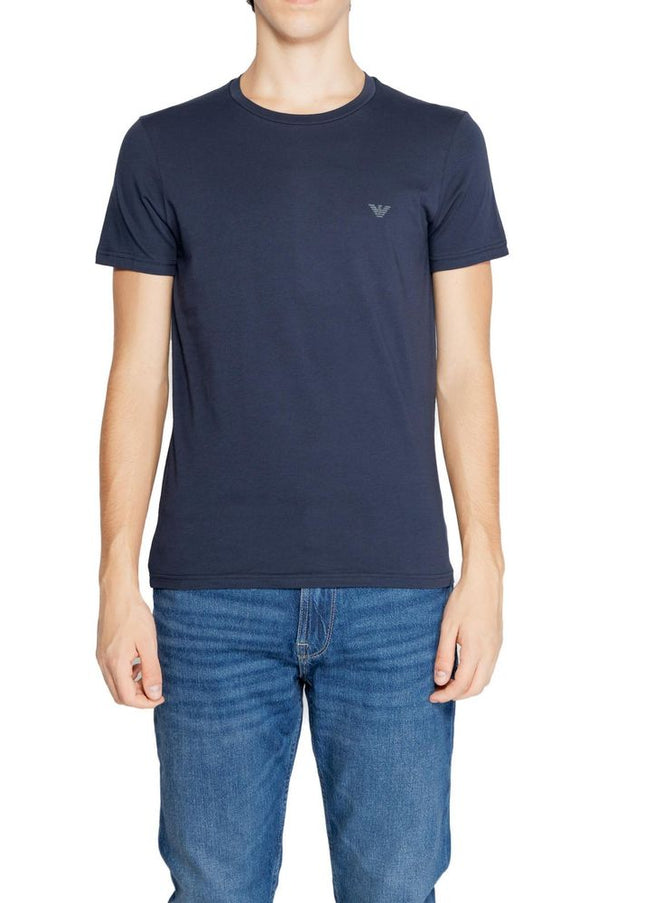 Emporio Armani Underwear Blue Cotton T-Shirt