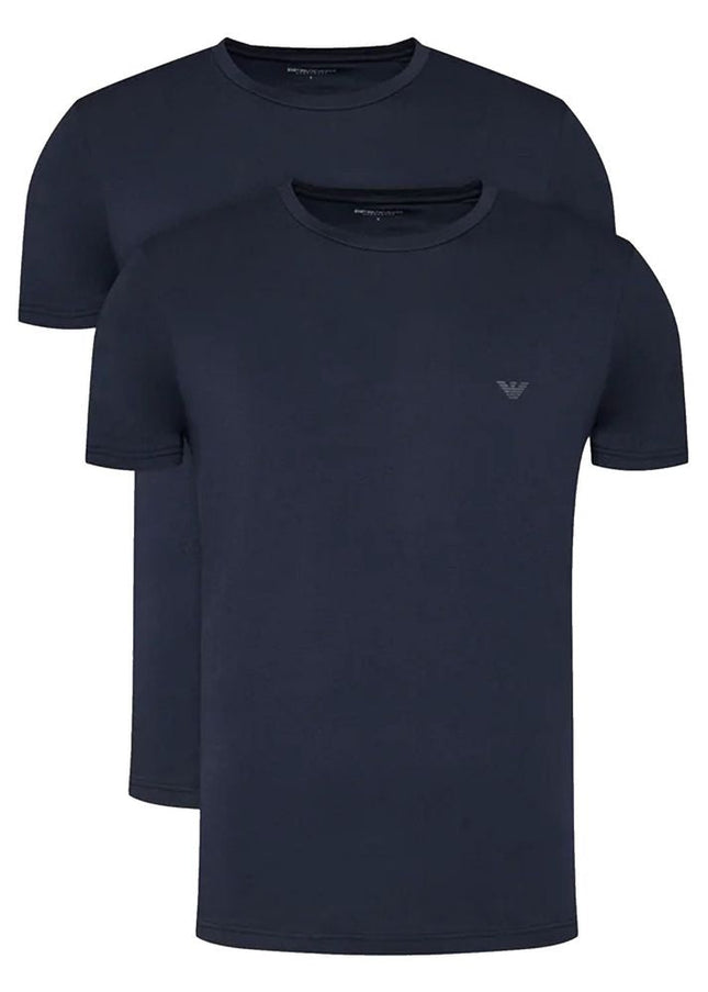 Emporio Armani Underwear Blue Cotton T-Shirt