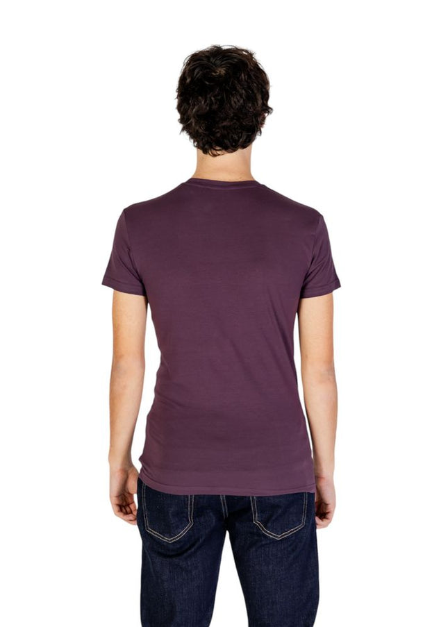 Emporio Armani Underwear Purple Cotton T-Shirt