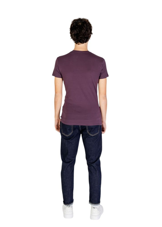 Emporio Armani Underwear Purple Cotton T-Shirt