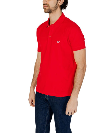 Emporio Armani Underwear Red Cotton Polo Shirt