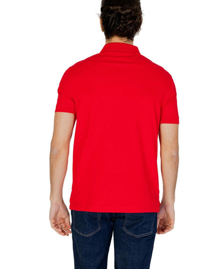 Emporio Armani Underwear Red Cotton Polo Shirt