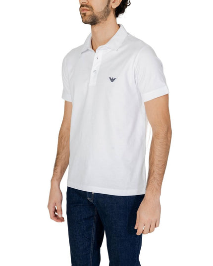 Emporio Armani Underwear White Cotton Polo Shirt