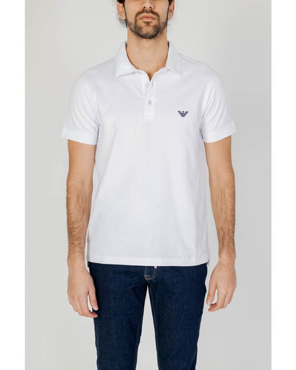 Emporio Armani Underwear White Cotton Polo Shirt