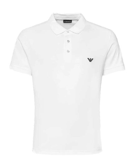 Emporio Armani Underwear White Cotton Polo Shirt