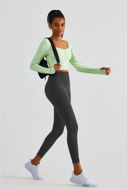 Empower High Waist Leggings Fiery Graphite Gray