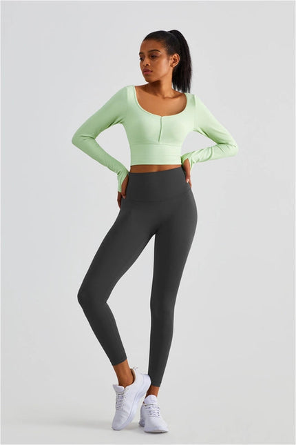 Empower High Waist Leggings Fiery Graphite Gray