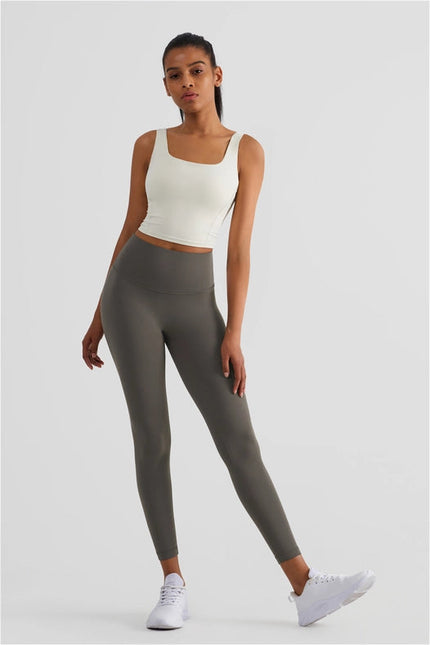 Empower High Waist Leggings Fiery Khaki Brown