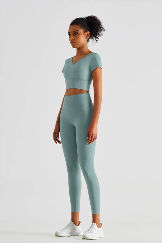 Empower High Waist Leggings Fiery Wasabi