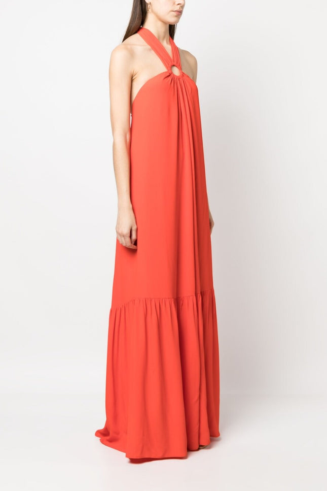 Erika Cavallini Semi-Couture Dresses Red-women > clothing > dresses-Erika Cavallini Semi-Couture-44-Red-Urbanheer