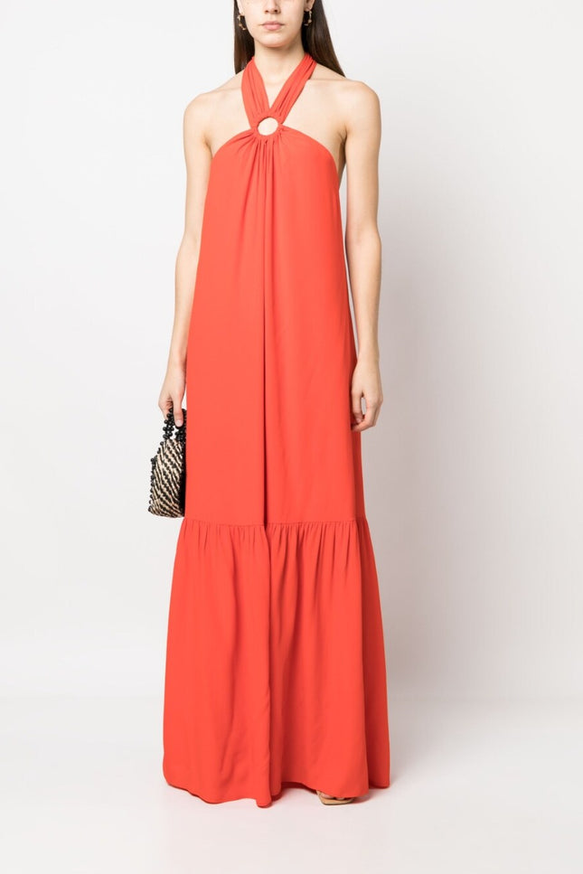 Erika Cavallini Semi-Couture Dresses Red-women > clothing > dresses-Erika Cavallini Semi-Couture-44-Red-Urbanheer