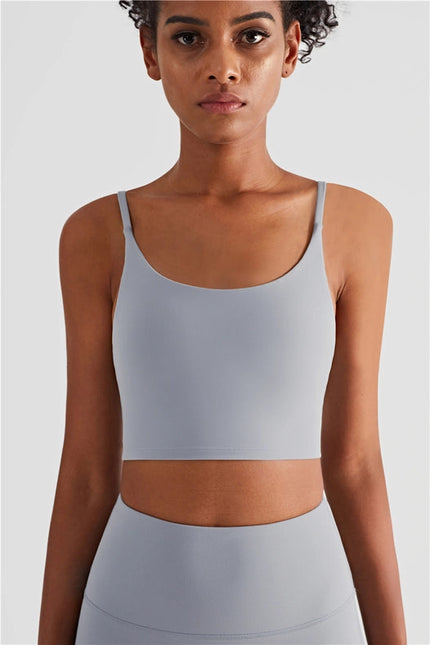 Esther Lycra® Cami Top Sports Bra Cloud Gray